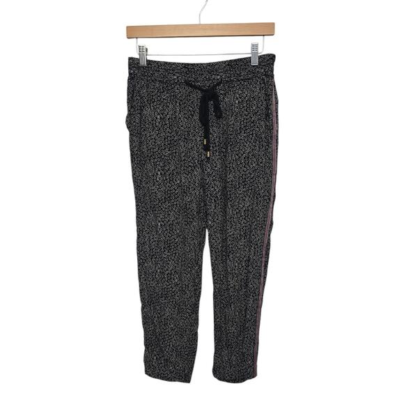 Anthropologie Ett Twa Track Crop‎ Pants Floral Lightweight Size Small Pull On - Picture 1 of 12